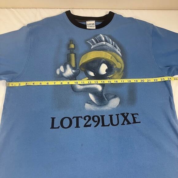 LOT29 Looney Tunes Marvin the Martian Graphic Heavyweight Ringer T-Shirt - XL - Picture 6 of 9